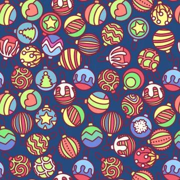 Vector christmas seamless pattern Stock Illustration