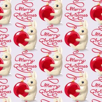 Vector christmas seamless pattern Stock Illustration