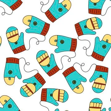 Vector Christmas seamless pattern. Stock Illustration