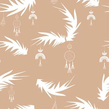 Vector . Christmas seamless pattern in pastel colors. Stock Illustration