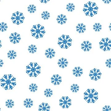Vector Christmas seamless pattern with snowflakes Stock Illustration