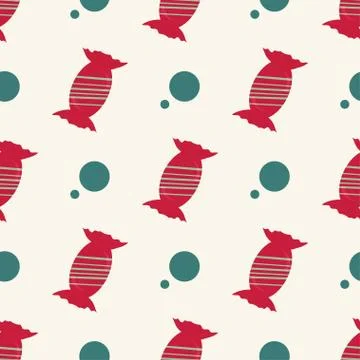 Vector christmas seamless patterns for xmas cards and gift wrapping paper Stock Illustration