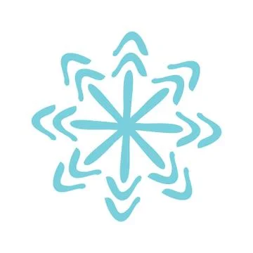 Vector Christmas snowflake icon Stock Illustration