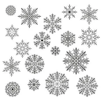 Vector Christmas snowflake Stock Illustration
