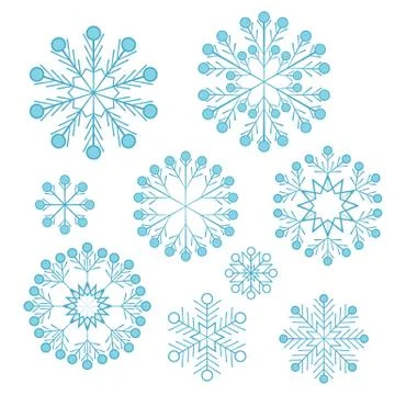 Vector Christmas snowflake Stock Illustration