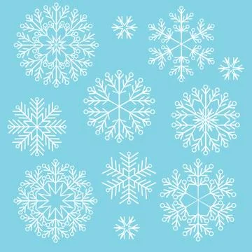 Vector Christmas snowflake Stock Illustration