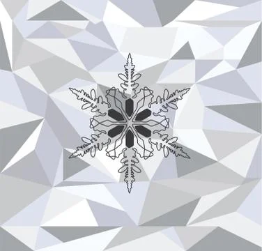 Vector Christmas Snowflake Stock Illustration