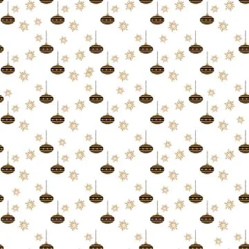 Vector Christmas stylish background in gold tones. Seamless pattern with gold Illustrazione stock