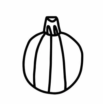 Vector Christmas tree decoration.Scandinavian style.Doodle black sketch Stock Illustration