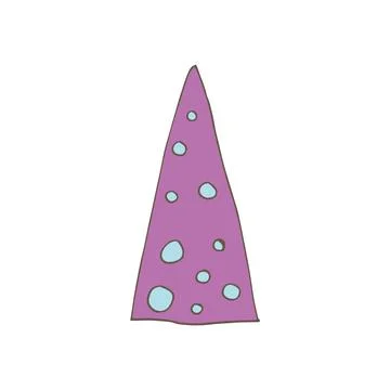 Vector Christmas tree. Decorative Christmas tree. Stock Illustration
