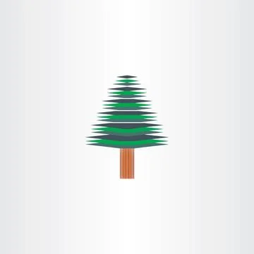 Vector christmas tree design Illustrazione stock
