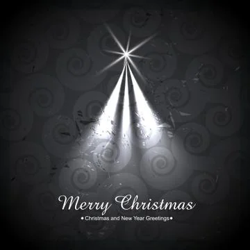 Vector christmas tree Illustrazione stock