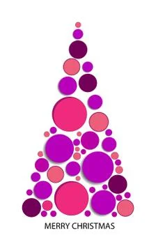 Vector christmas tree Stock Illustration