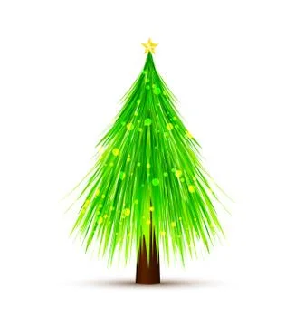 Vector Christmas tree Stock Illustration