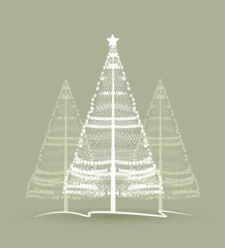 Vector Christmas tree Stock Illustration