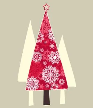 Vector Christmas tree Stock Illustration