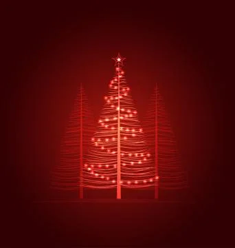 Vector Christmas Tree Stock Illustration