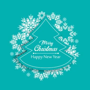 Vector Christmas tree Stock Illustration