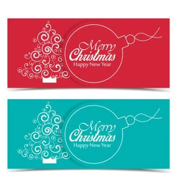 Vector Christmas tree Stock Illustration