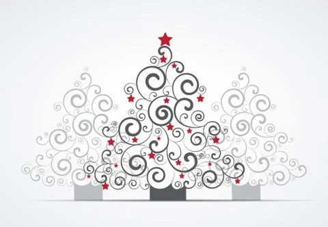 Vector Christmas tree Stock Illustration