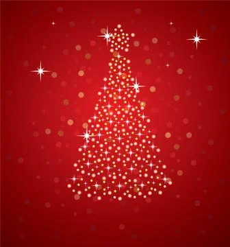 Vector   christmas  tree Stock Illustration