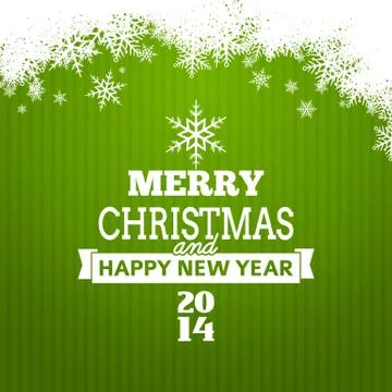 Vector christmas tree typography poster - new year card イラスト素材