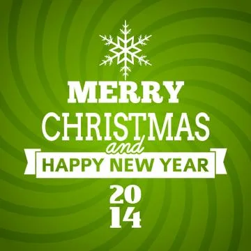 Vector christmas tree typography postre - new year card Illustrazione stock