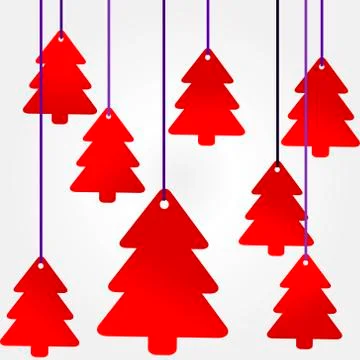 Vector Christmas trees Stock Illustration