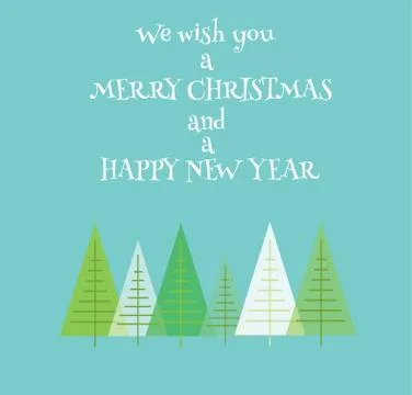 Vector Christmas Trees Stock Illustration