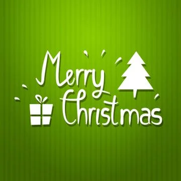 Vector christmas typography poster - new year card Stock-Illustration