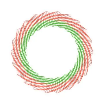 Vector Christmas wreath in candy style Stock Illustration