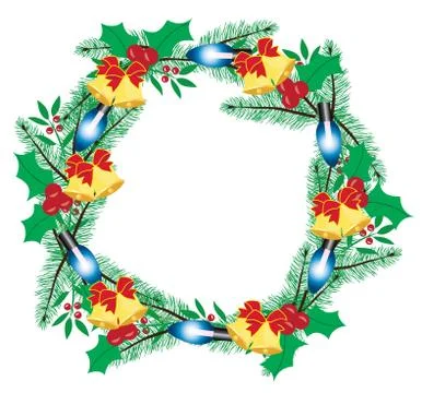 Vector Christmas Wreath イラスト素材