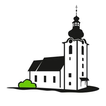 Vector church building Stock Illustration