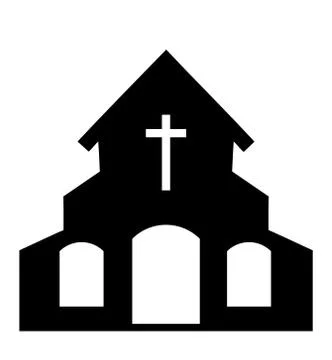 Vector church icon Illustrazione stock
