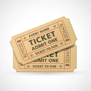 Vector Cinema tickets Stock Illustration