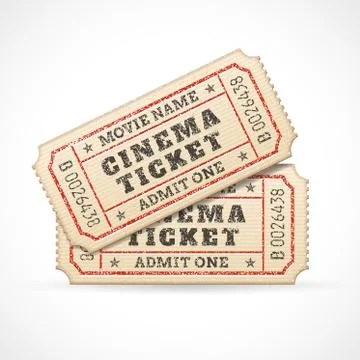 Vector Cinema tickets Stock Illustration