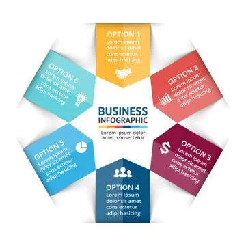 Vector circle arrows infographic, cycle diagram, graph, presentation chart Stock Illustration