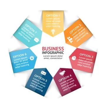 Vector circle arrows infographic, cycle diagram, graph, presentation chart Stock Illustration