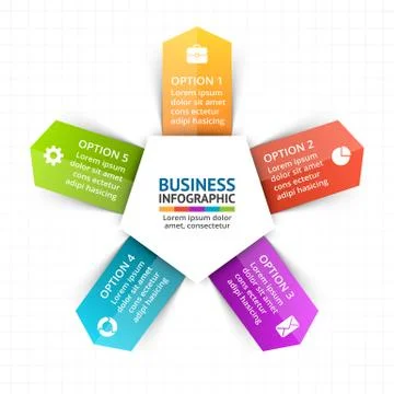 Vector circle arrows infographic, diagram, graph, presentation, chart. Business Illustrazione stock