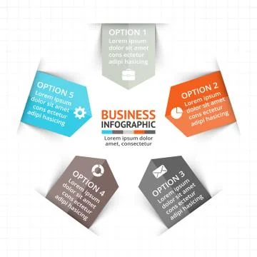 Vector circle arrows infographic, diagram, graph, presentation, chart. Business Illustrazione stock