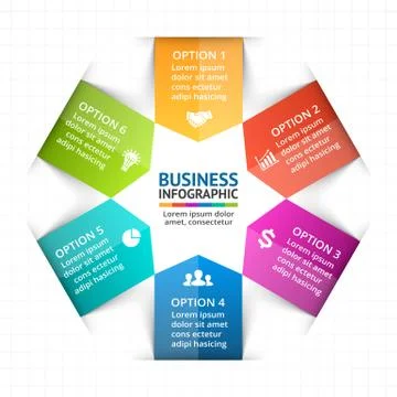 Vector circle arrows infographic, diagram, graph, presentation, chart. Business Stock Illustration
