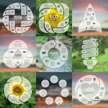 Vector circle arrows infographic, diagram, graph, presentation, chart. Business Stock Illustration
