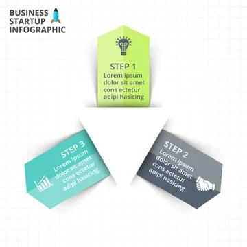 Vector circle arrows infographic, diagram, graph, presentation, chart. Business Stock Illustration