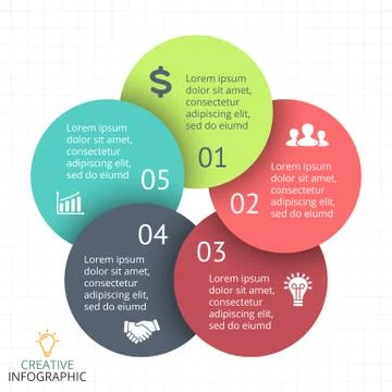 Vector circle arrows infographic, diagram, graph, presentation, chart. Business 스톡 일러스트