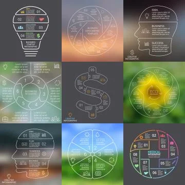 Vector circle arrows infographic, diagram, graph, presentation, chart. Business Illustrazione stock