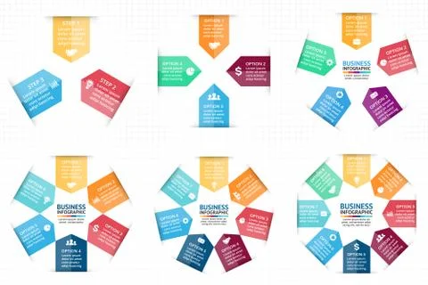 Vector circle arrows infographic, diagram, graph, presentation, chart. Business Stock Illustration