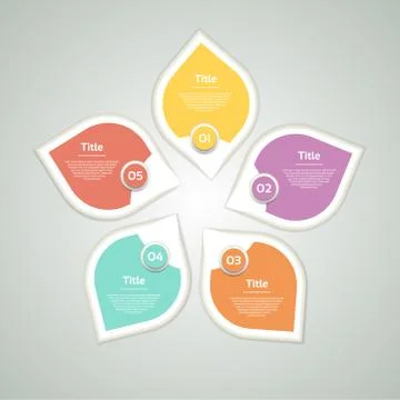 Vector circle arrows infographic, diagram, graph, presentation, chart. Busine Illustrazione stock