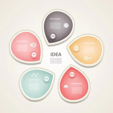 Vector circle arrows infographic, diagram, graph, presentation, chart. Busine Stock Illustration