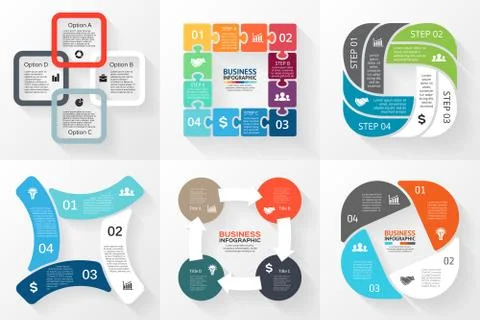 Vector circle arrows infographic. Template for cycle diagram, graph Stock Illustration