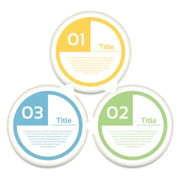 Vector circle arrows for infographic. Template for cycling diagram, graph, pr Stock Illustration